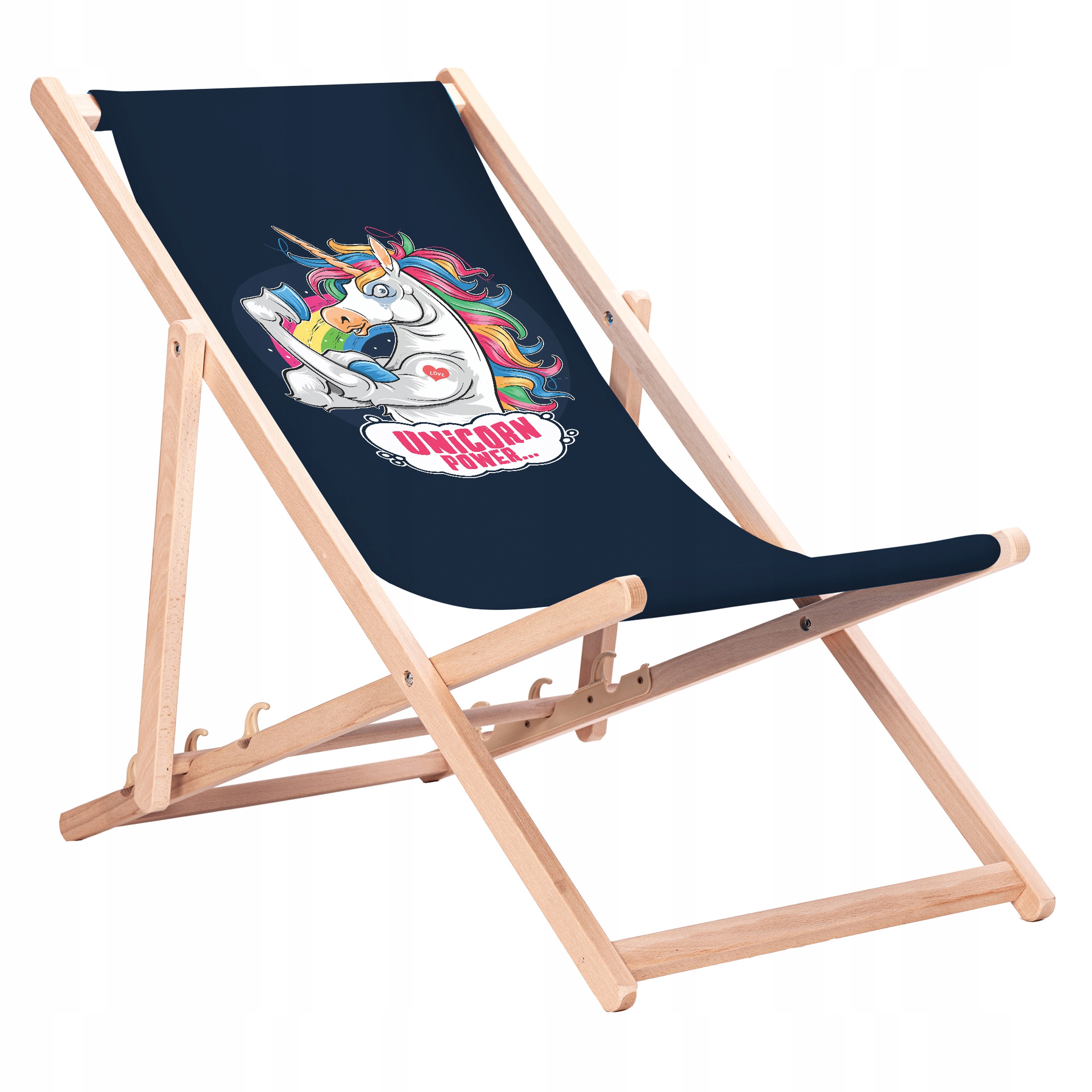 Leżak drewniany z nadrukiem Mix wzorów KN20