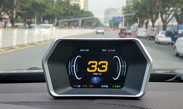 HUD P17 OBD2 GPS WYŚWIETLACZ SAMOCHODOWY NA UCHWYT Marka Inny