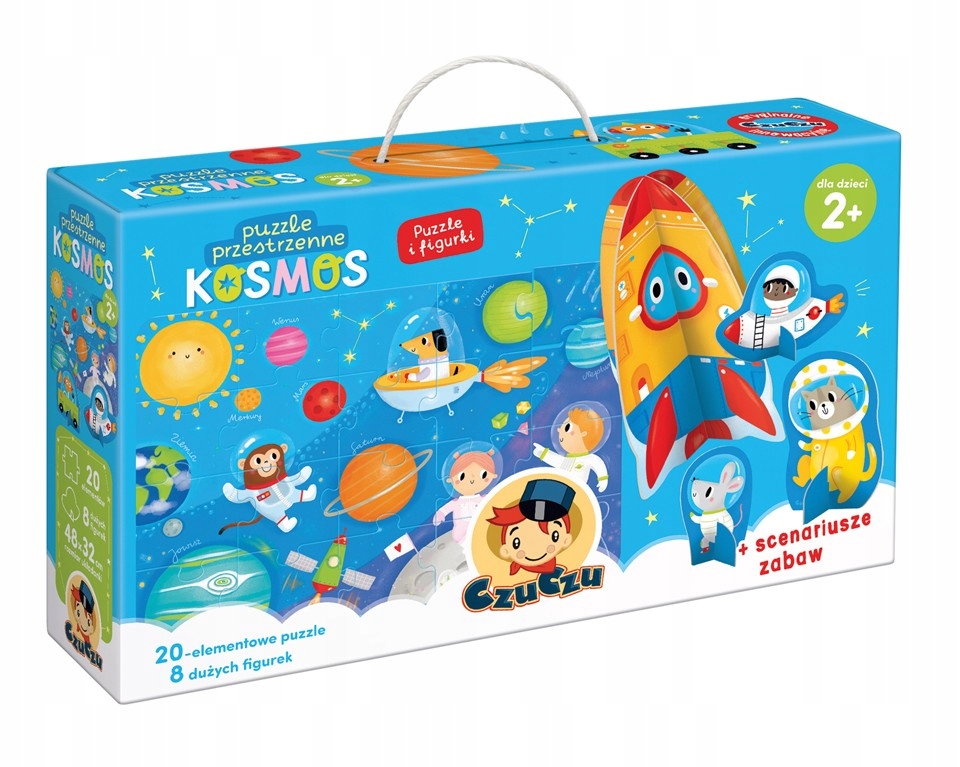 

Czuczu Puzzle Przestrzenne Kosmos z figurkami +2l