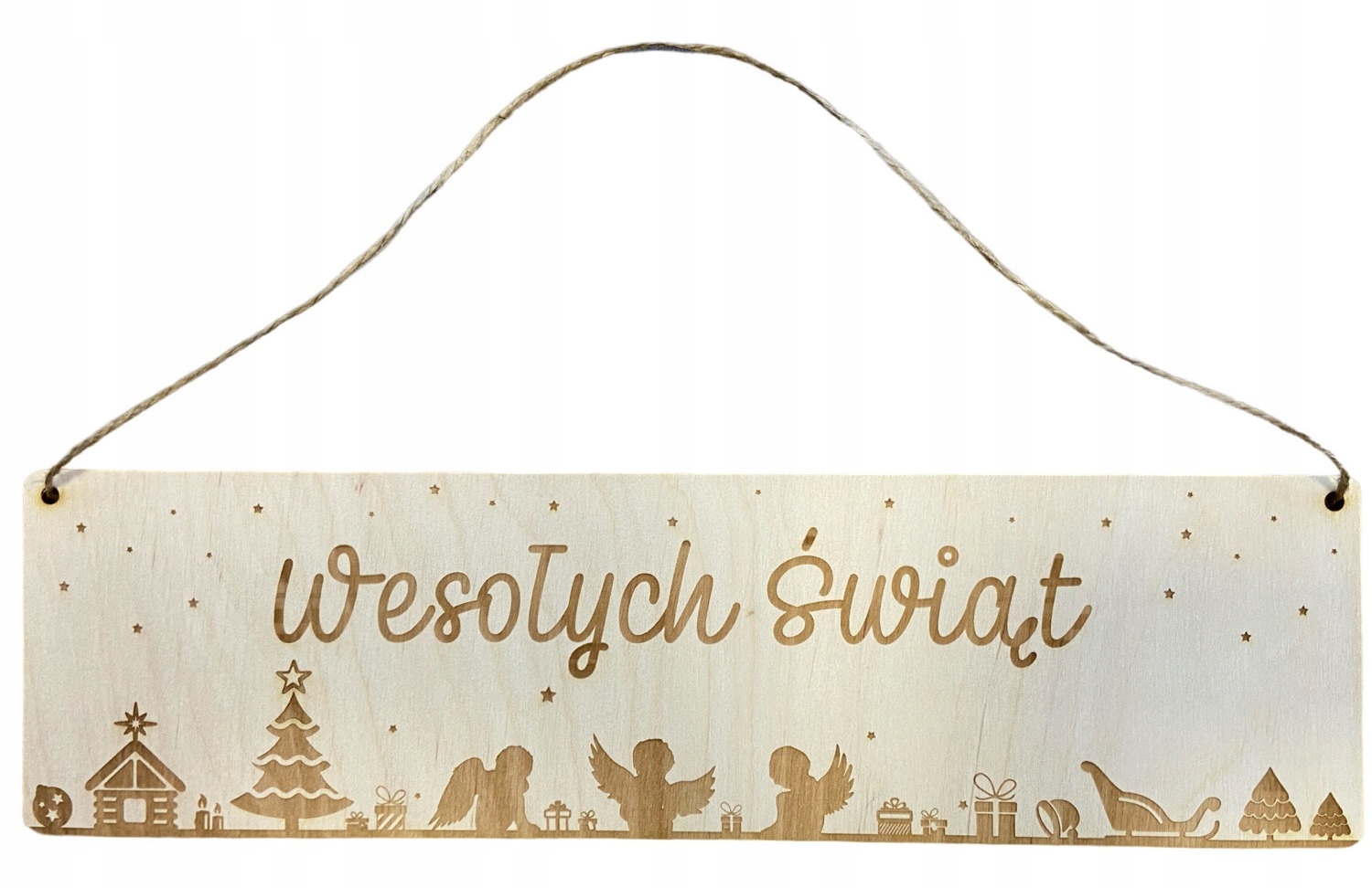 

Drewniana Tabliczka Wesołych Świąt Świąteczna