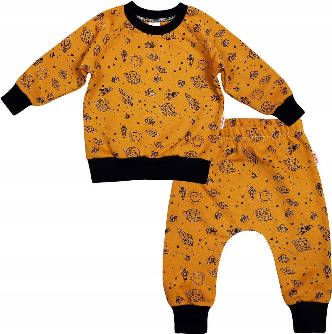 KOMPLET Bluza + Spodnie DRES kosmos 74 KLEKLE