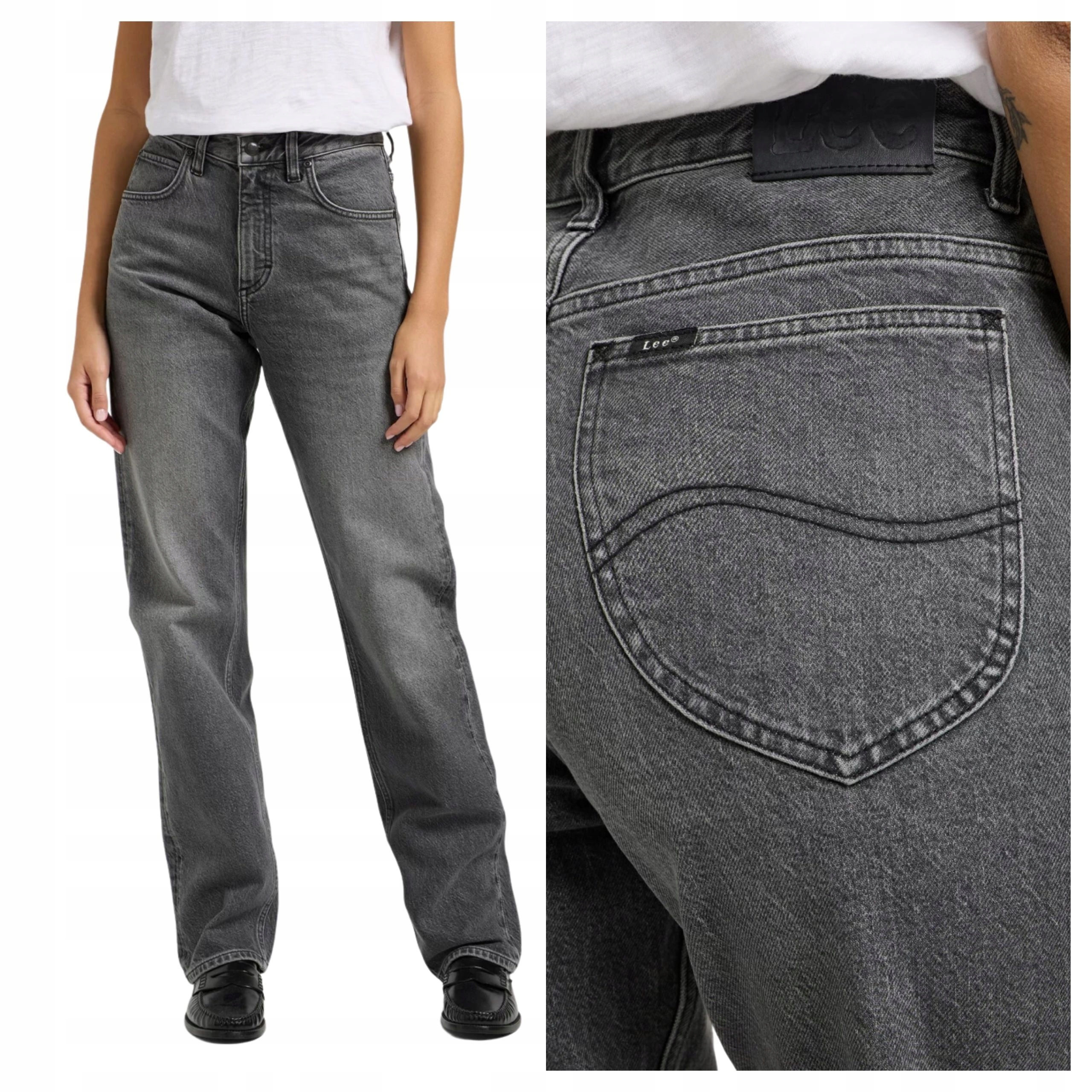 Dámské Kalhoty Lee Rider Classic Duck Grey 112363808 W27 L31