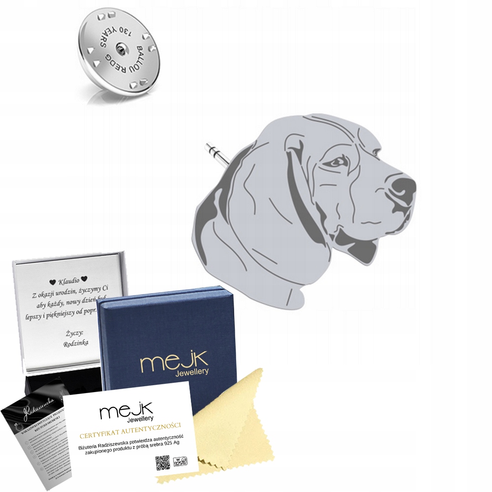 Odznak Beagle Srebr925 Pin Šperky Žena Dedikace Bonus
