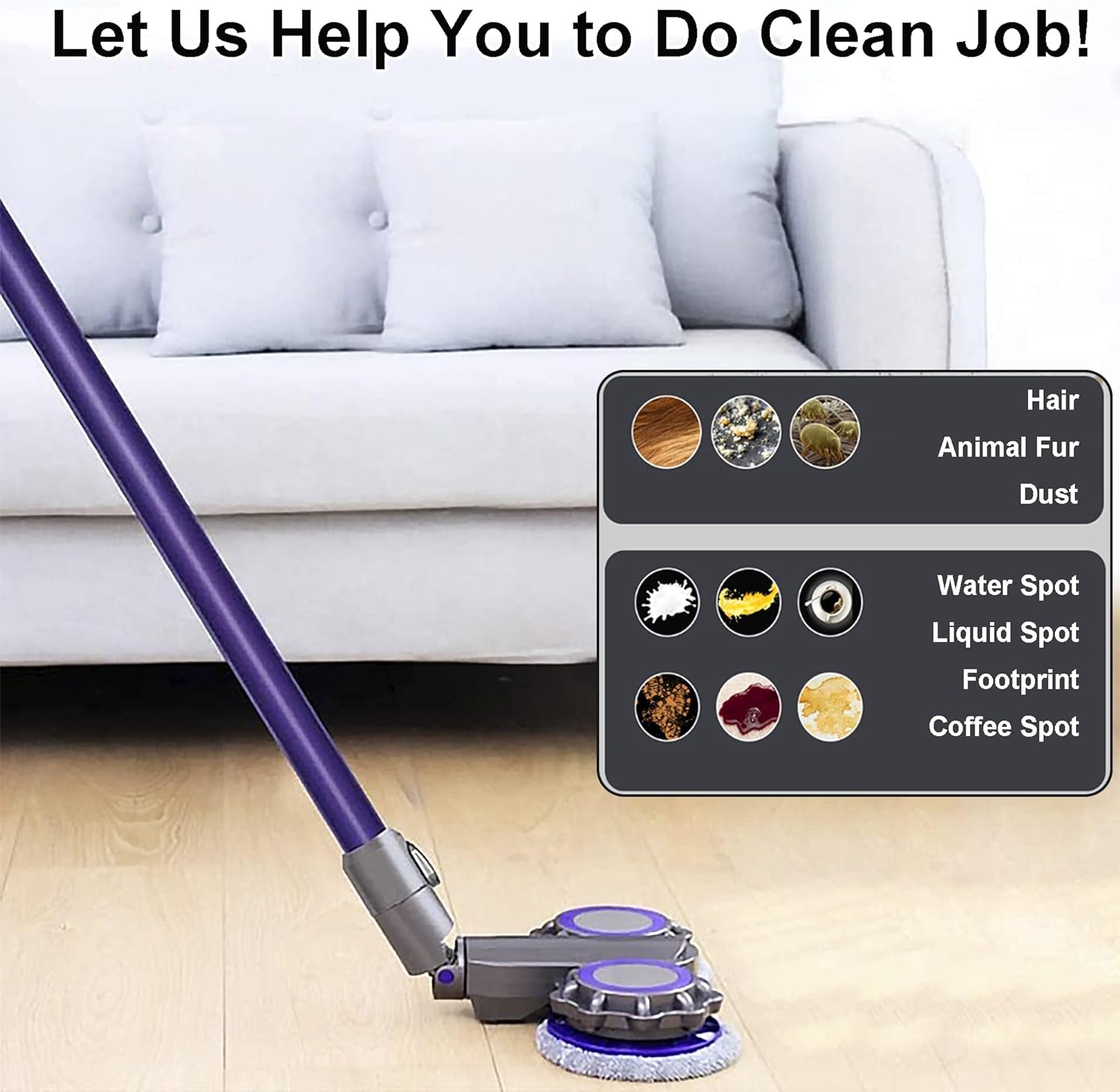SZCZOTKA MOP DYSON V6 DC58 DC59 DC61 DC62 ZESTAW Kod producenta B09RJF5FHR