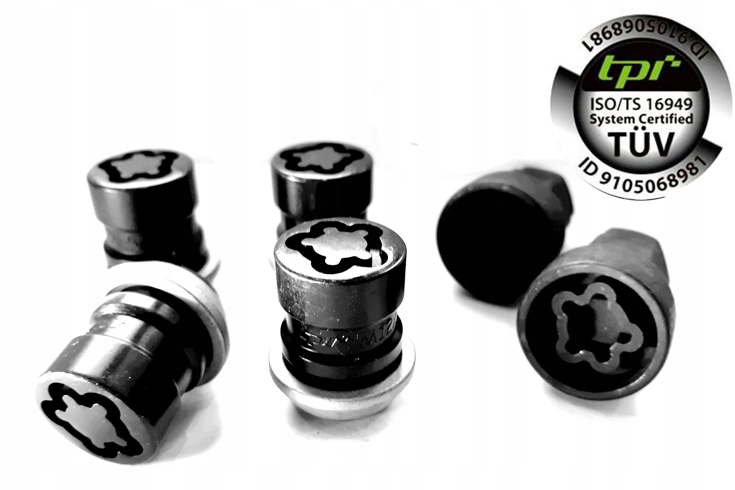 FORGED locking NUTS TPI FORD BLACK orig