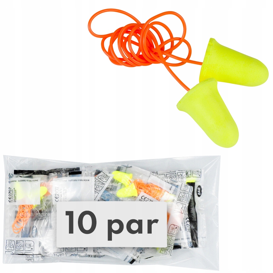 

Zatyczki do uszu 3M Ear Soft Fx z żyłką 10 par