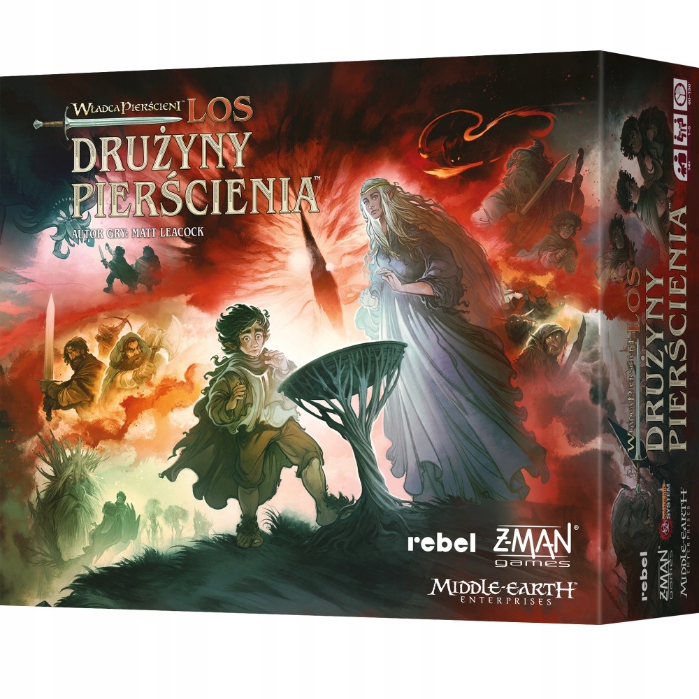 Władca Pierścieni Los Drużyny gra planszowa kooperacyjna Przygodowa Lotr