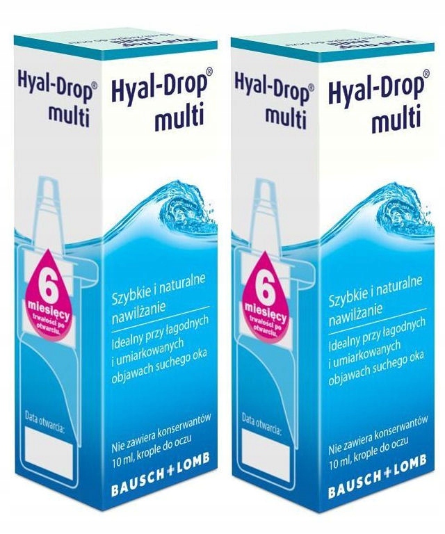 

2 x Krople Do Oczu Hyal-Drop Multi 10ml