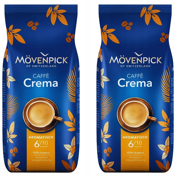Kawa ziarnista Movenpick Intensywny 6/10 Caffe Crema 100% Arabica 2x1kg