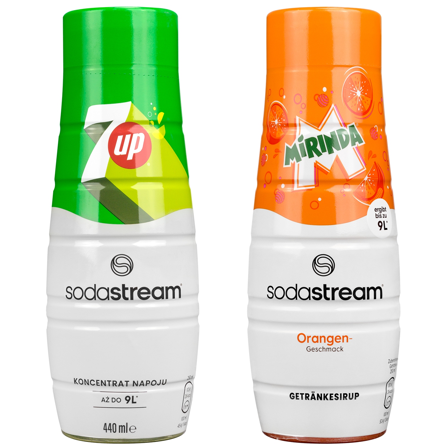 Syrop koncentrat SodaStream 7UP i Mirinda 2x440 ml - Sklep, Opinie