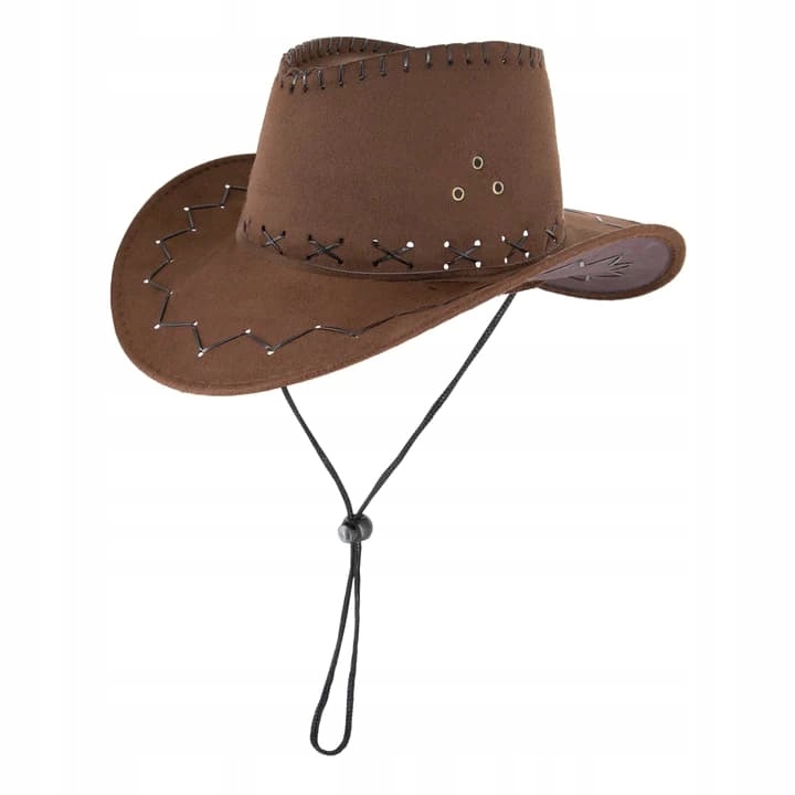 Kapelusz kowbojski brązowy
