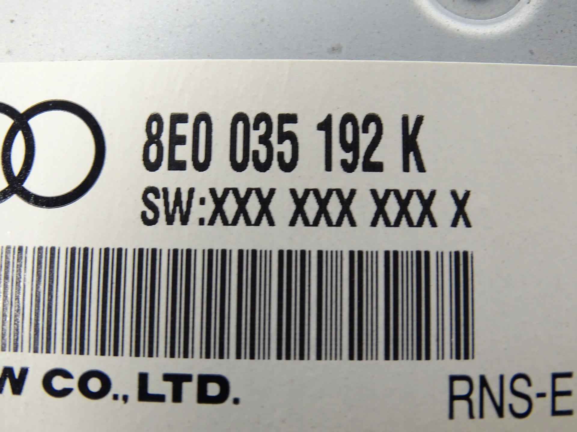 RADIO 2DIN Navigation NAVIGATION RNS-E AUDI A4 B7 8E0035192K