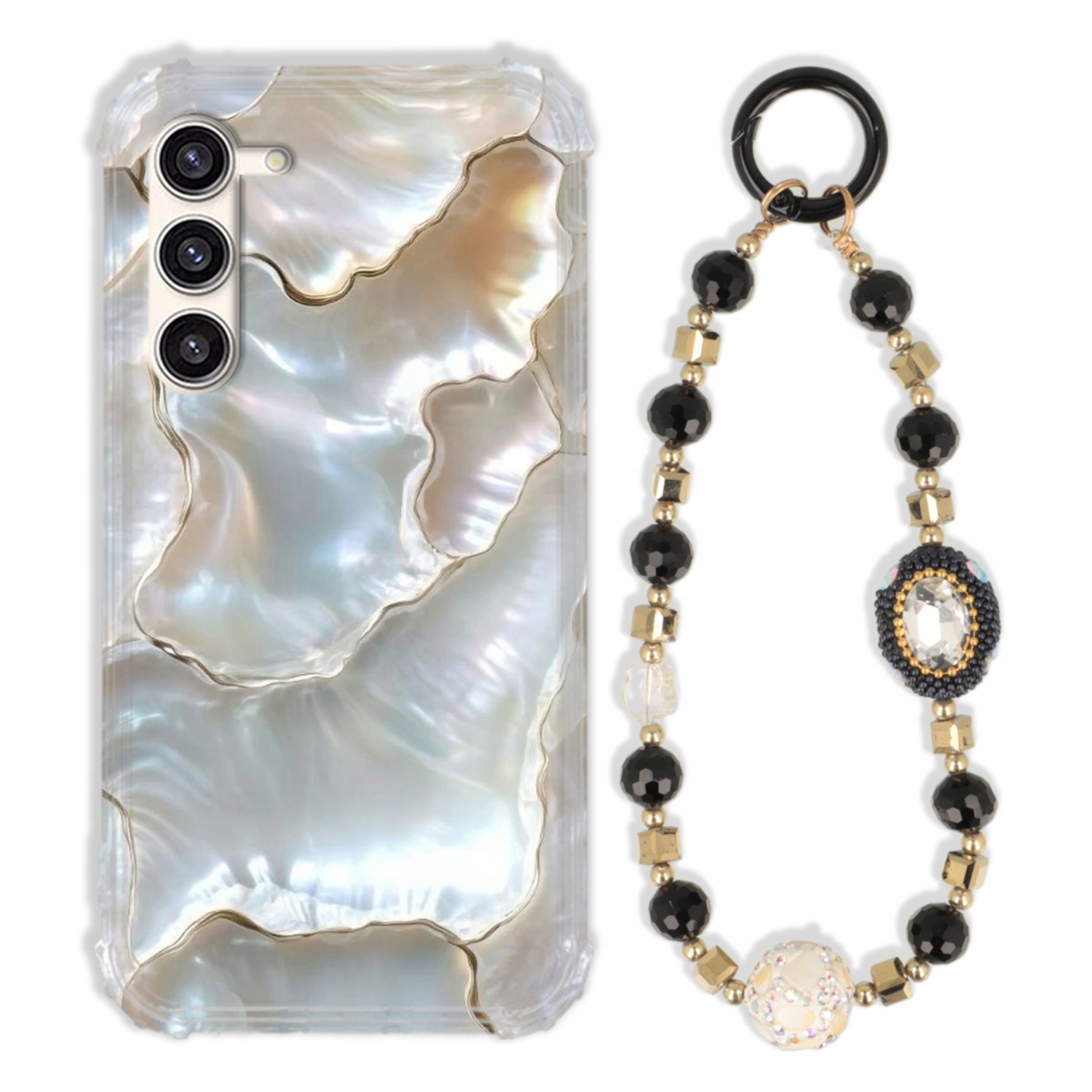 Pouzdro Pro Samsung S23 Plus Antishock Zirkony Černozlaté|odolné|silné