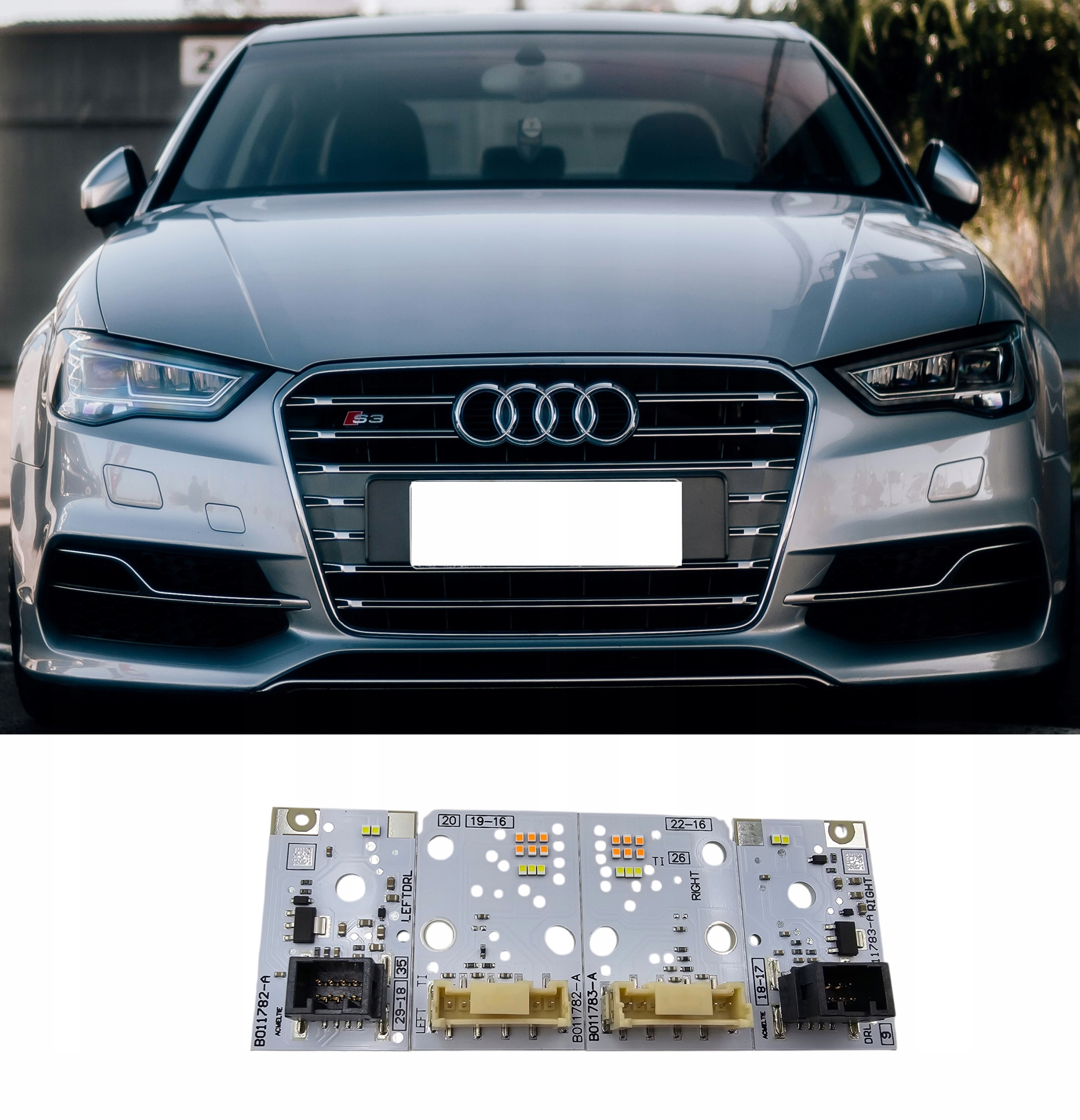 Moduly Csl Bílé Drl Audi A3 S3 RS3 2017-2020 Full Led Headlight Plug&play