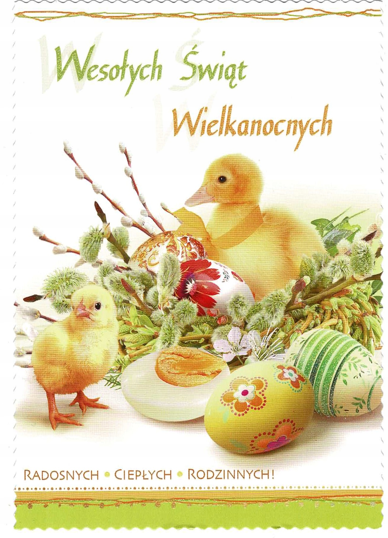 POCZTÓWKA KARTKA WIELKANOC ŚWIĘTA ZESTAW 10 SZTUK Materiał papier