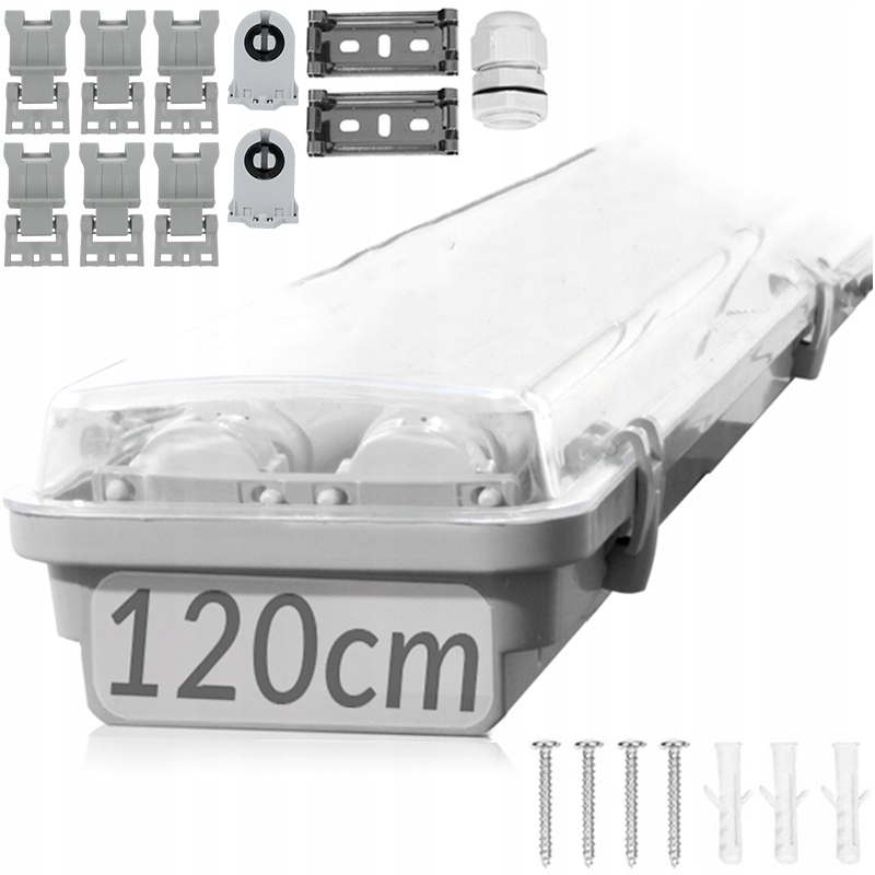 Długa Lampa Garażowa Oprawa Liniowa 120CM Garaż Led 230V Natynk Premium