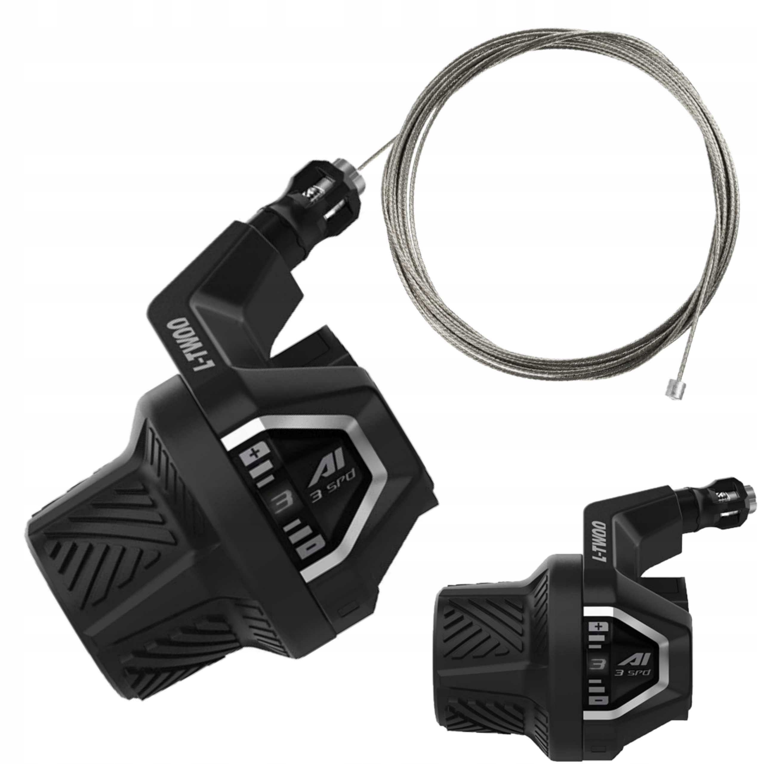 Manetka Obrotowa L-twoo Grip Shifter 3 Biegi 3x6/3x7/3x8 Revoshift RS5006-3