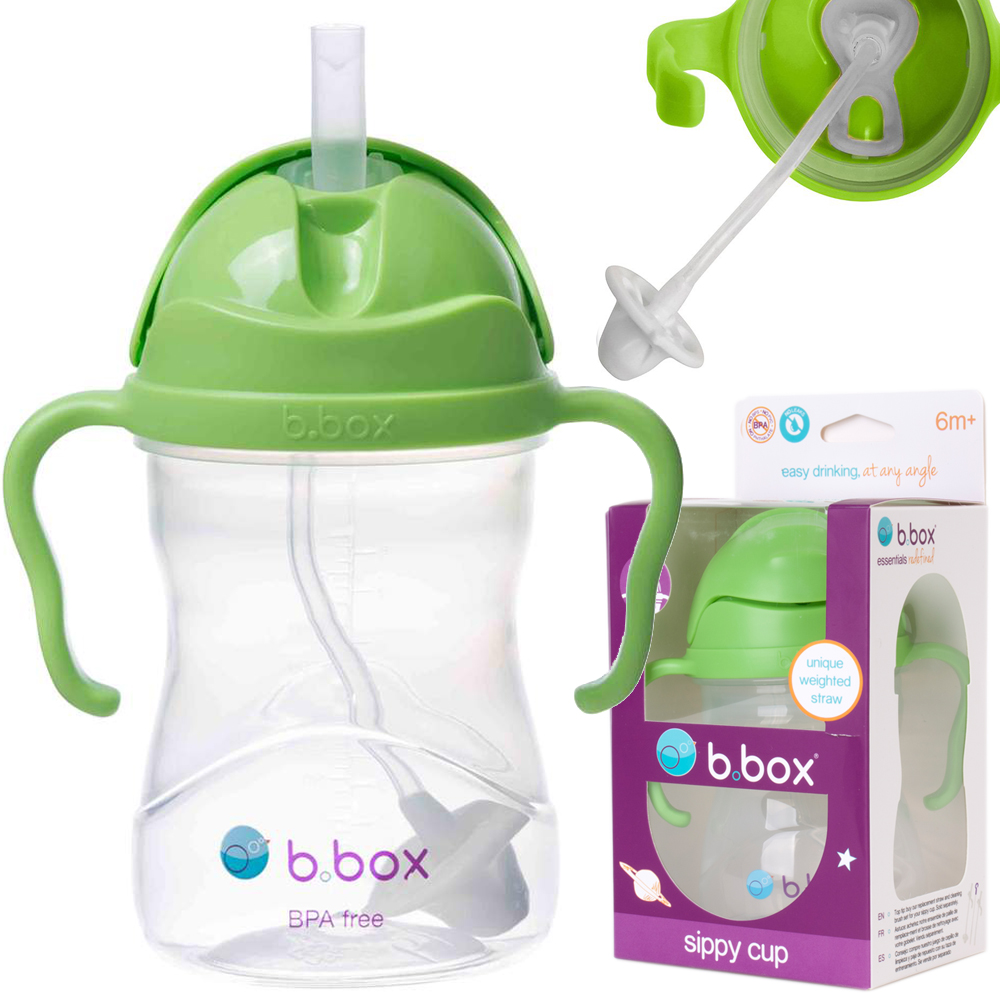 

Innowacyjny Bidon Słomka Jabłkowy 240ml 6m+ B.Box