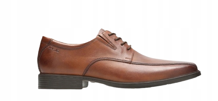 Clarks Pánské Kožené Polobotky Hnědé Hladké Elegantní 45 6CA