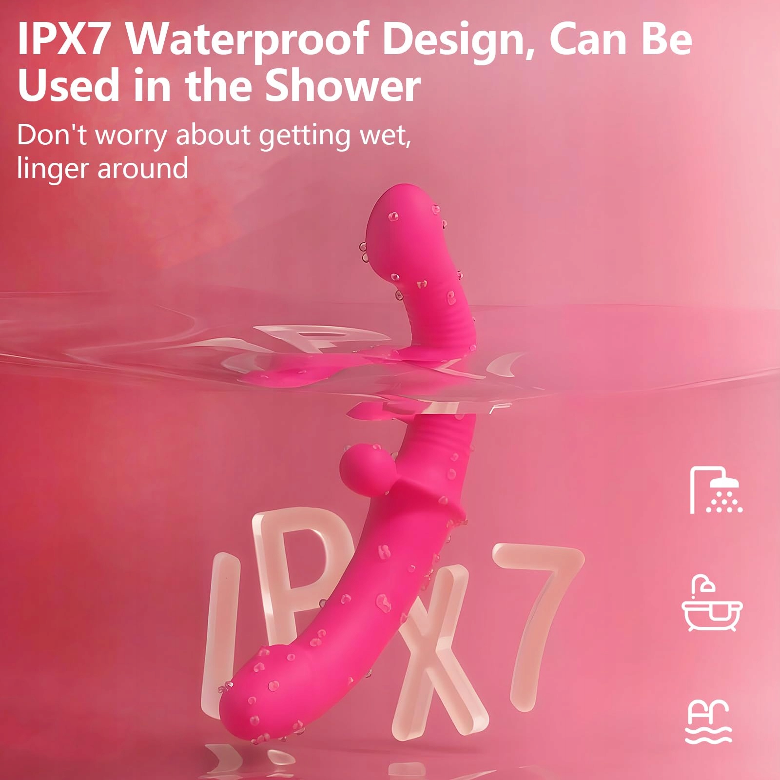 TOKHUB Wibrujący Podwójny Dildo Silikonowy Z Regulowanym Uprzężą Dla Par — miniatura 6