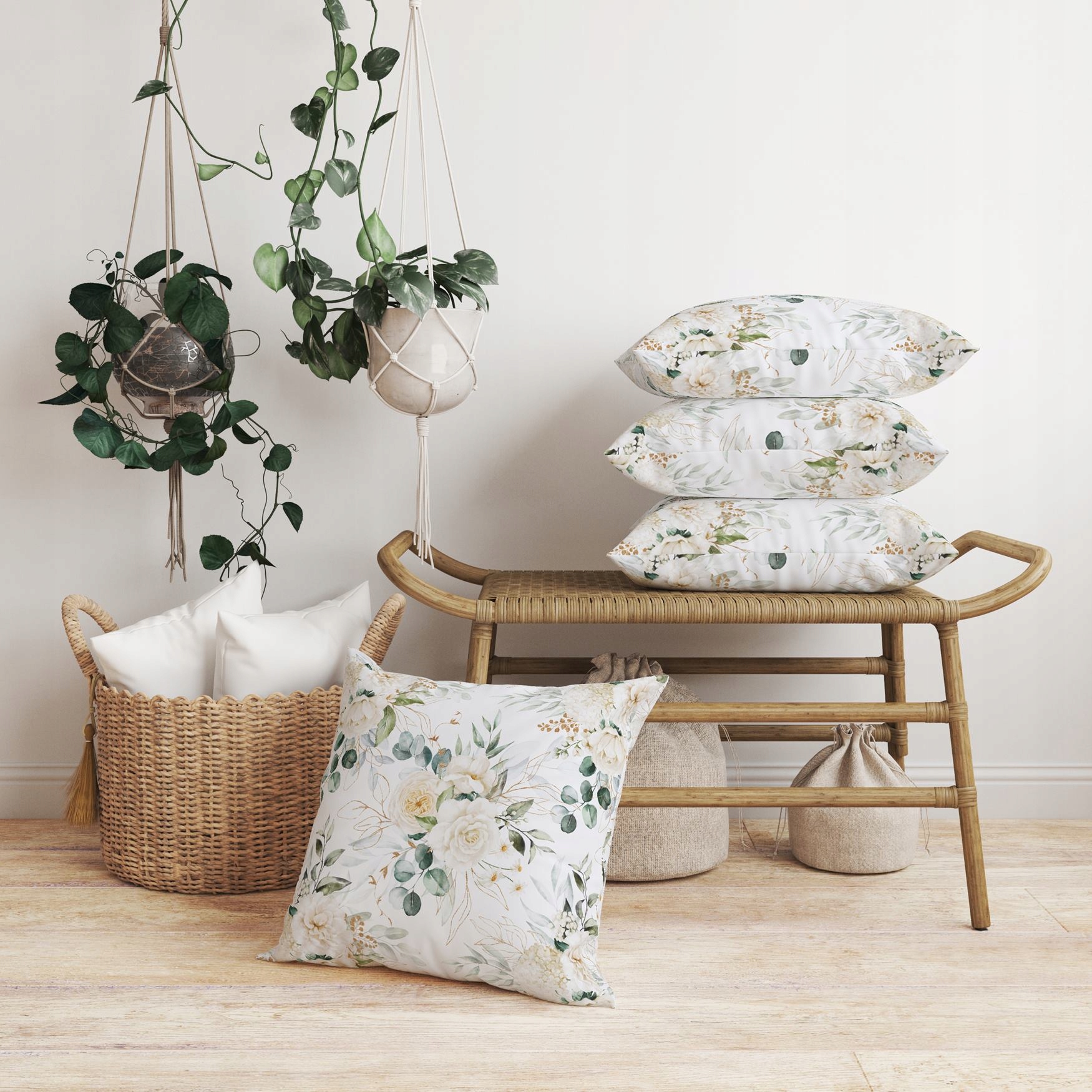 POSZEWKA NA PODUSZKĘ DEKORACYJNA 45x45 JASIEK 125 Długość 45 cm