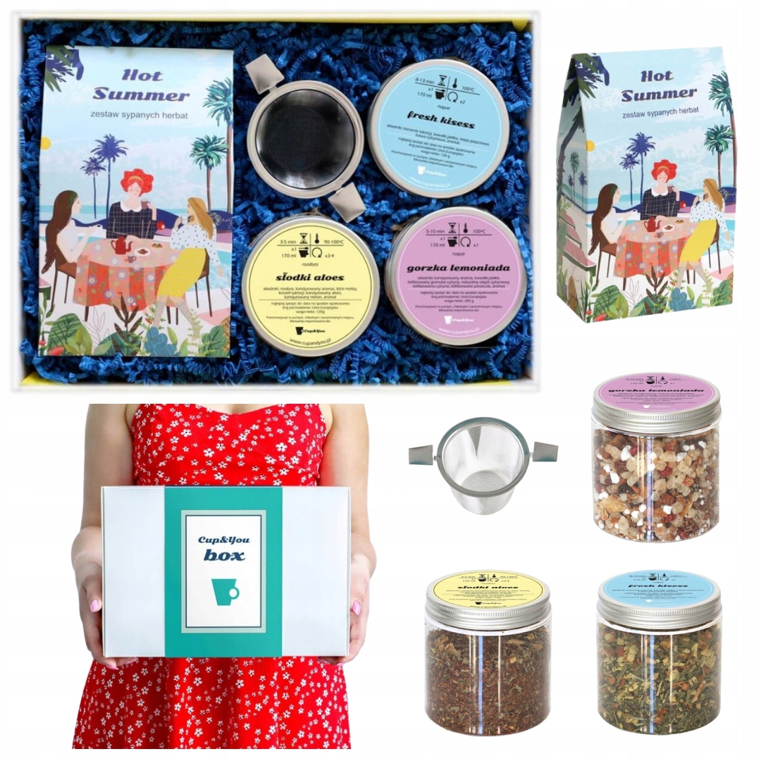 Levně Ideální balíček sypaných chuťových čajů ve velkém dárkovém boxu