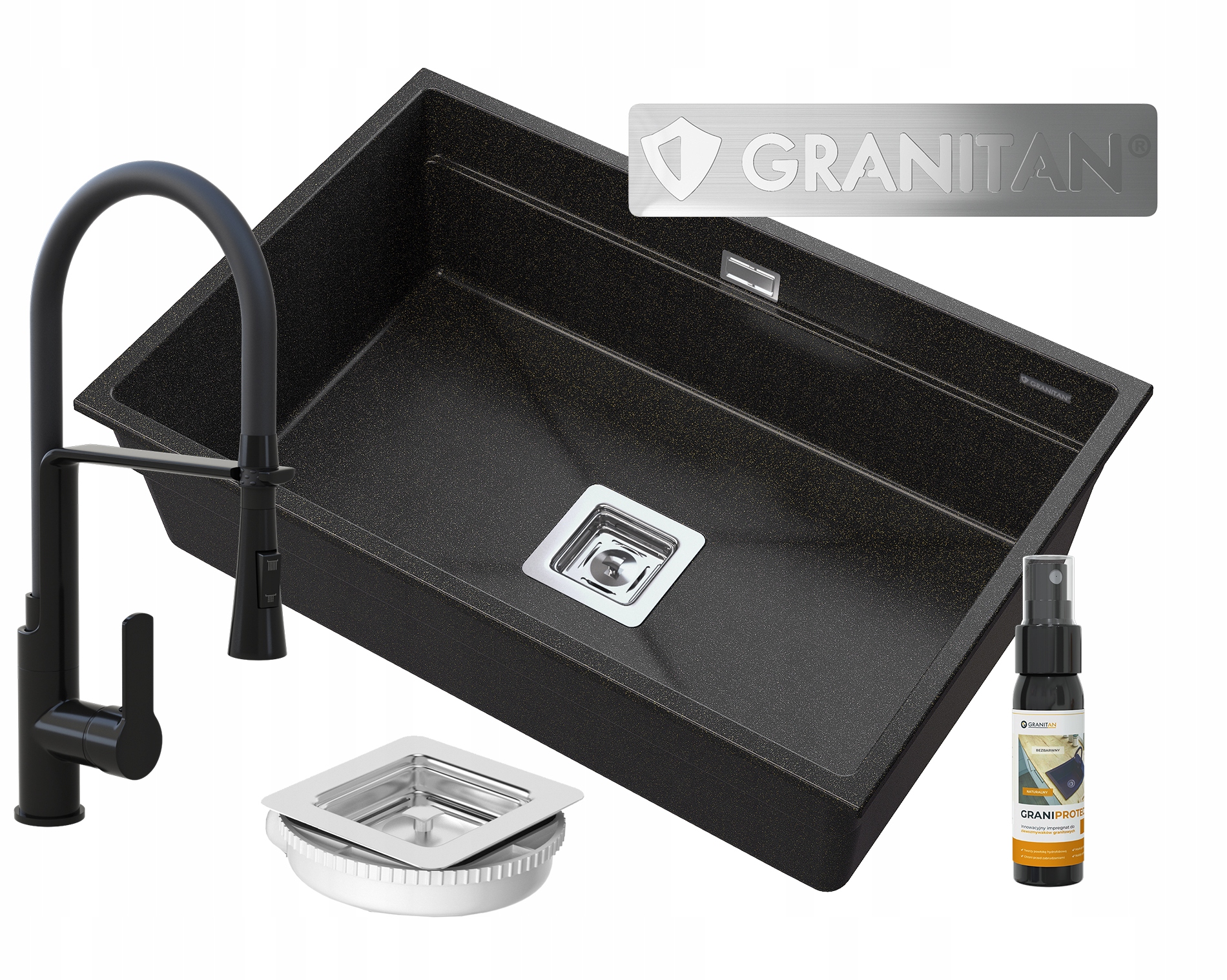 Závěsná Umyvadlová Baterie Zlatá 1 Ks Sifon Epir