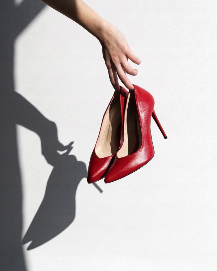 Szpilki czerwone skora naturalna Rozmiar 35