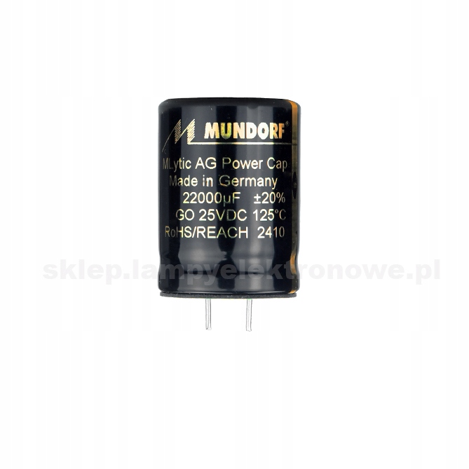 Kondensator elektrolityczny 22000uF 25V MLytic Ag Print Mundorf