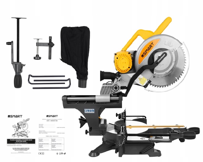 PIŁA UKOŚNICA Z POSUWEM 305MM 2000W + STÓŁ ROBOCZY Średnica tarczy 305 mm