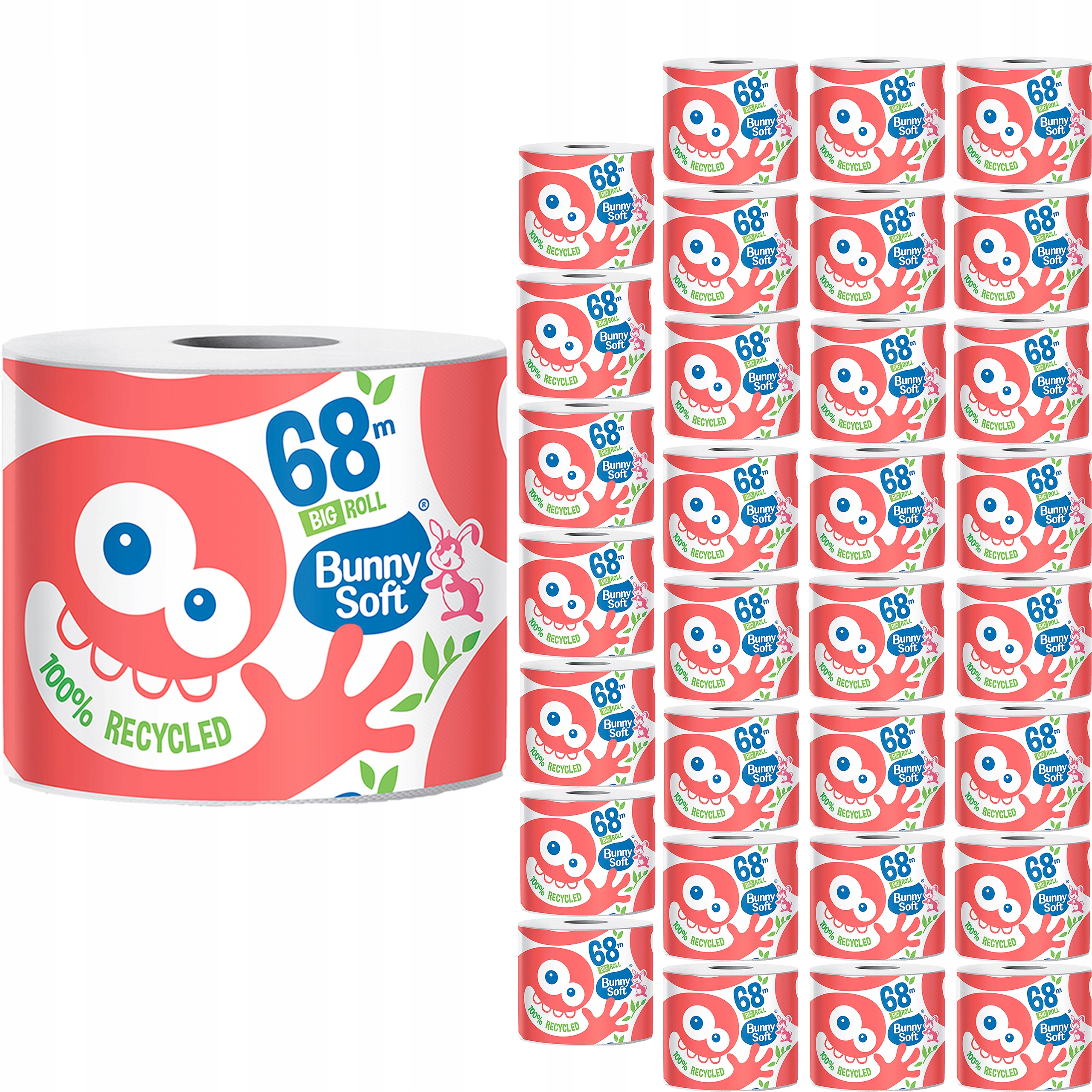 

Bunny Soft Papier toaletowy Big Rolka 68mb x32 szt