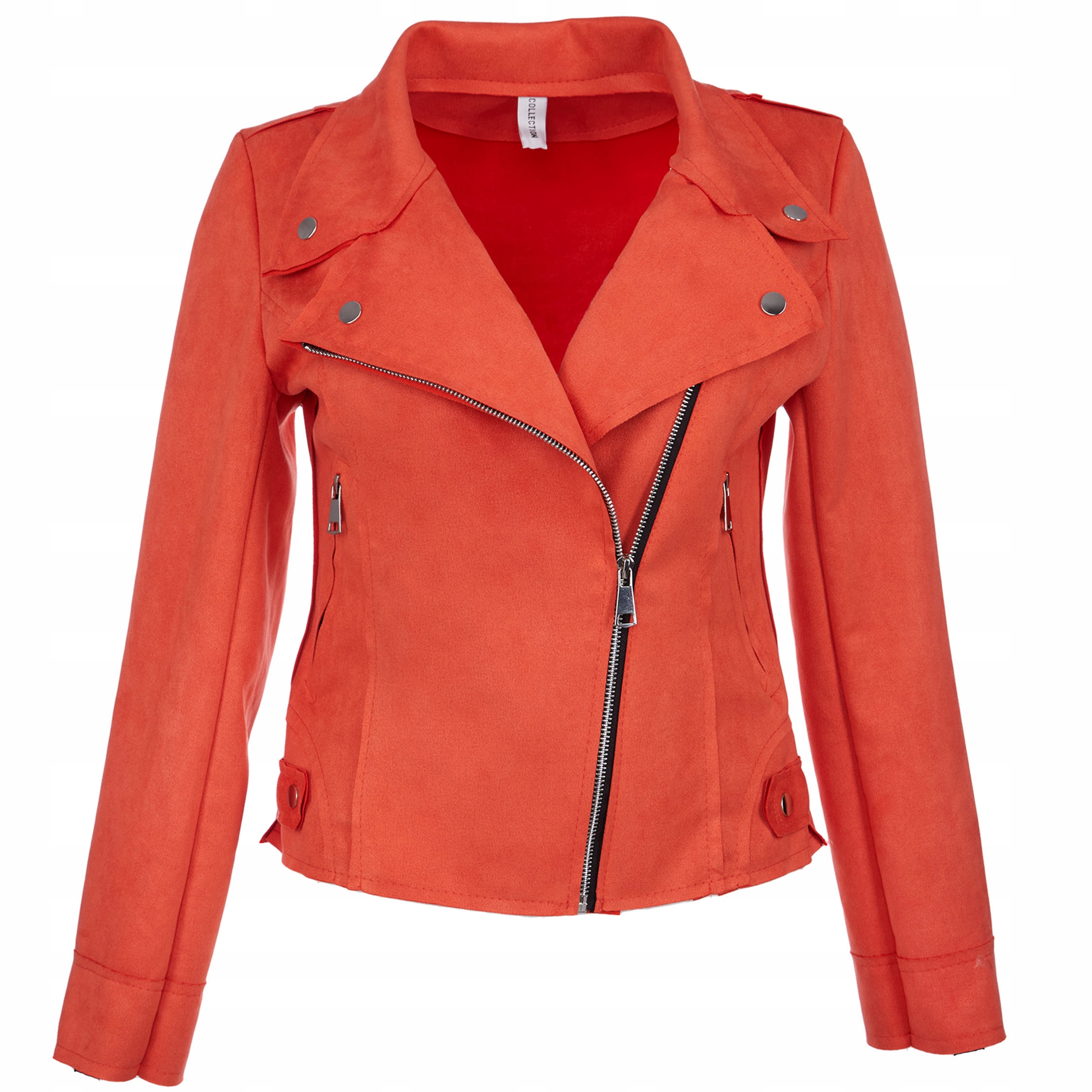 

176_ L/40 _ Kurtka Ramoneska Skórzana Zamszowa