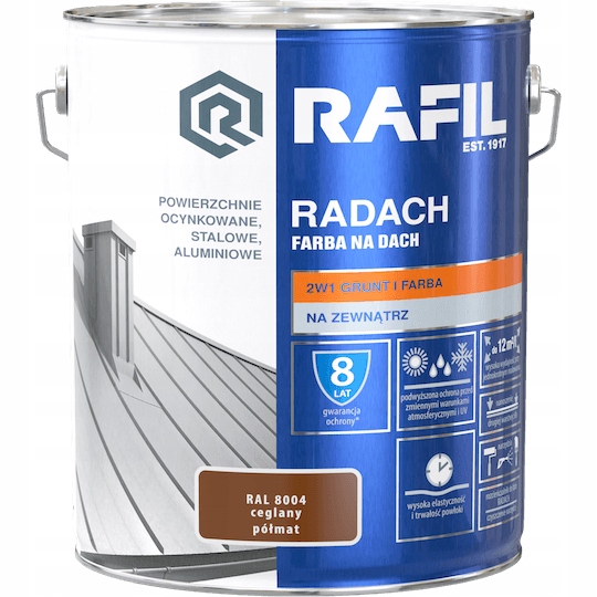 RAFIL RADACH CEGLANY RAL 8004 PÓŁMAT 10L