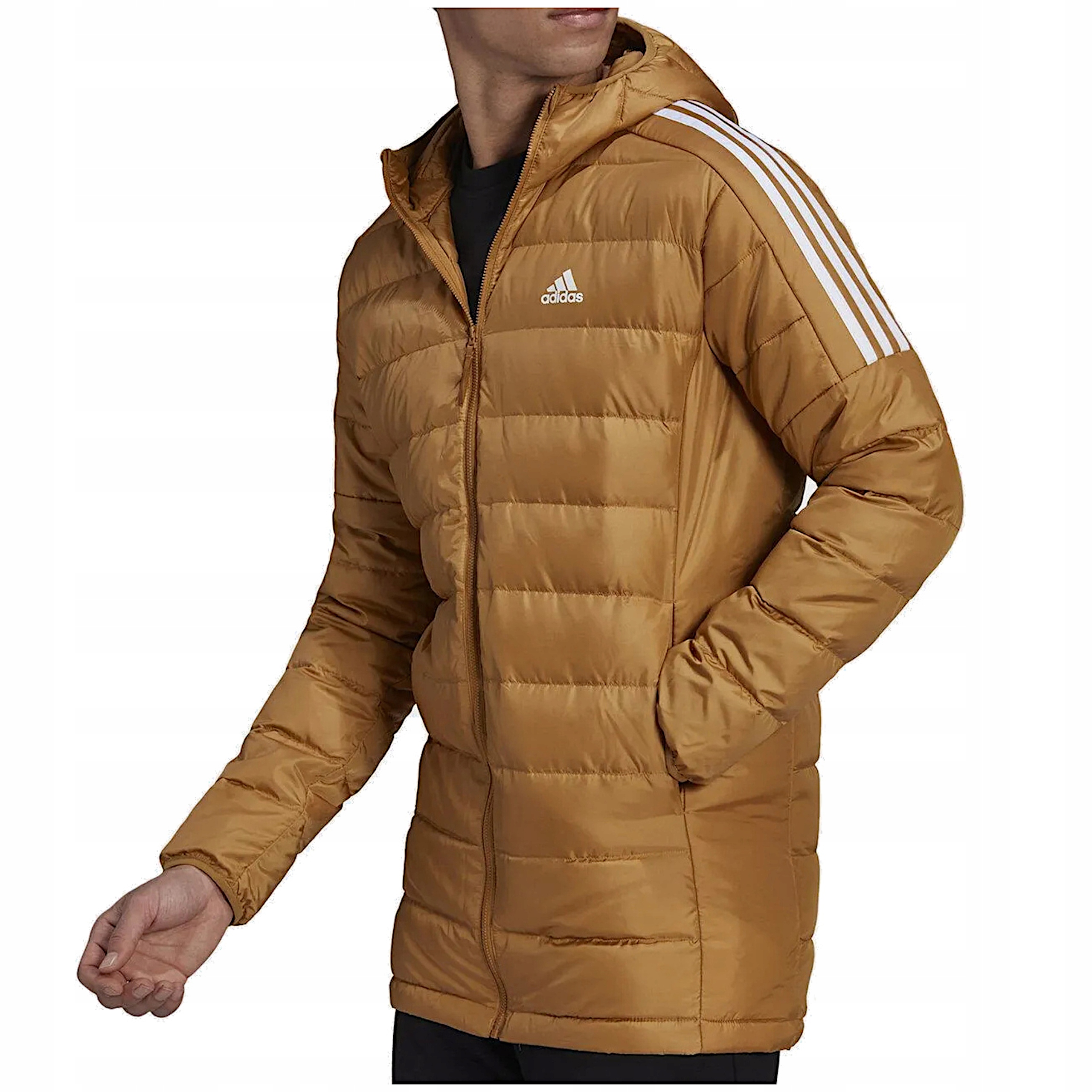 Pánská zimní bunda Adidas parka péřová zateplená s kapsami Xs