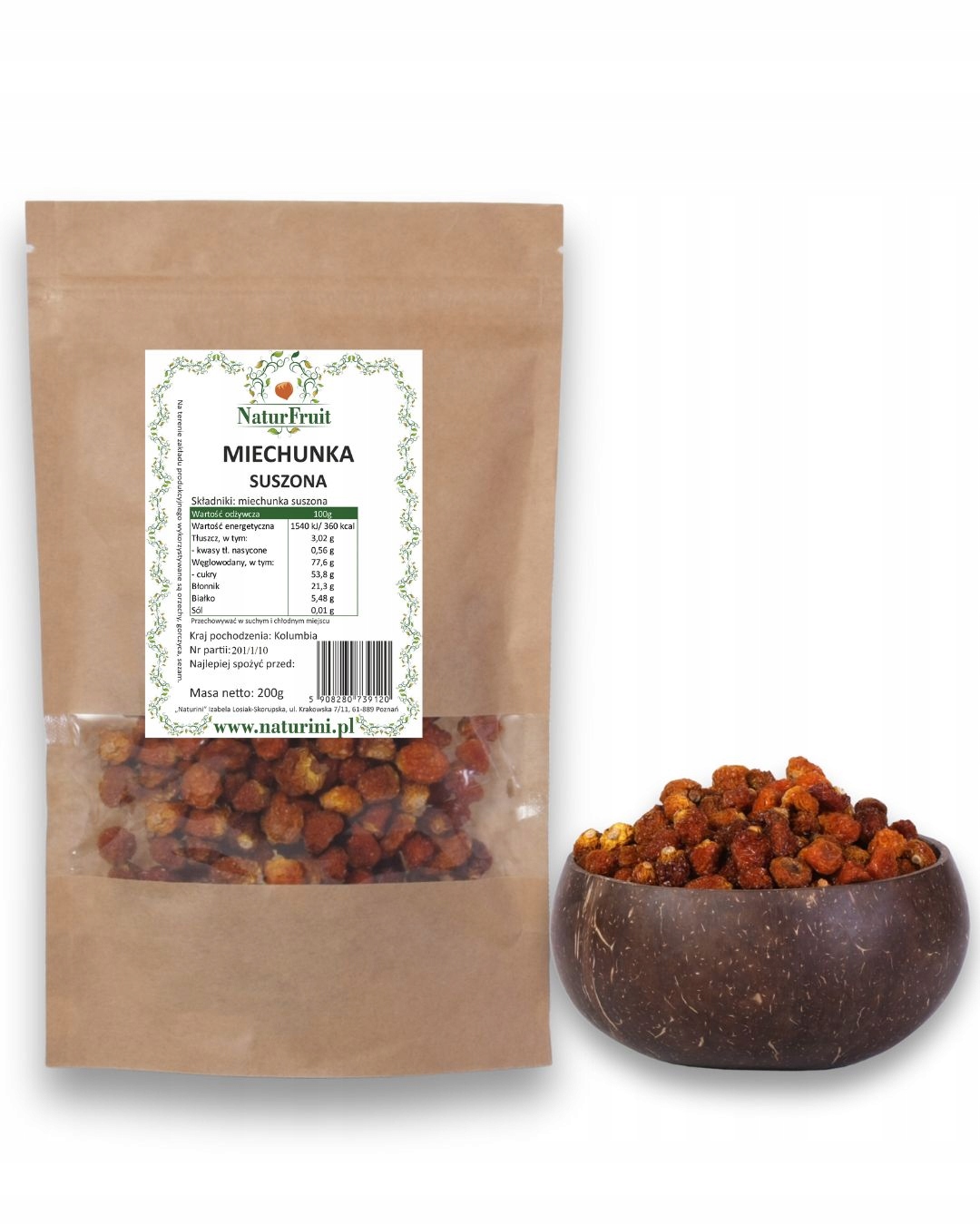 Levně Mochyně Sušená Peruánská Višeň Physalis 1 kg