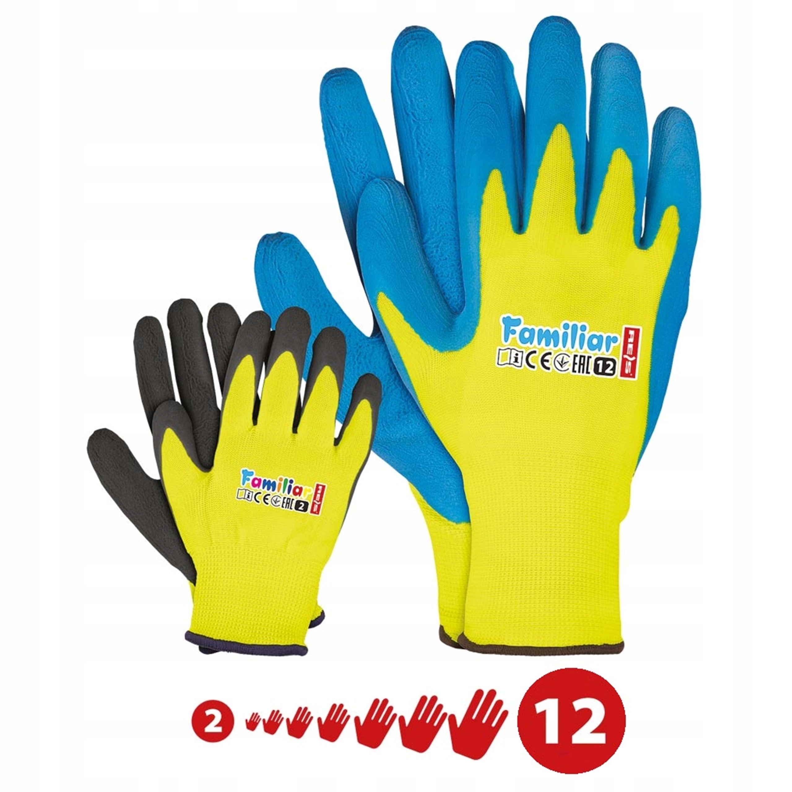 RĘKAWICE OCHRONNE ROBOCZE dla dzieci FAMILIAR r. 6 dziecinne 1 para Kod producenta 5902973608007