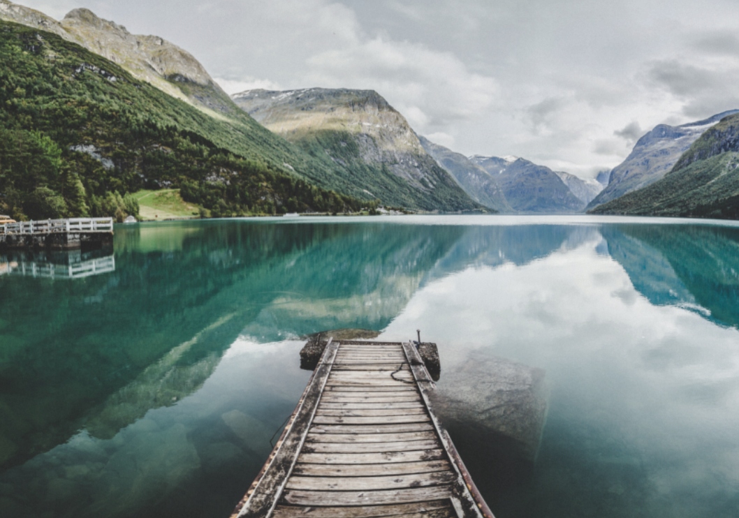 Fototapeta Nórsky fjord do obývačky 400x280 cm, štruktúra 350 g