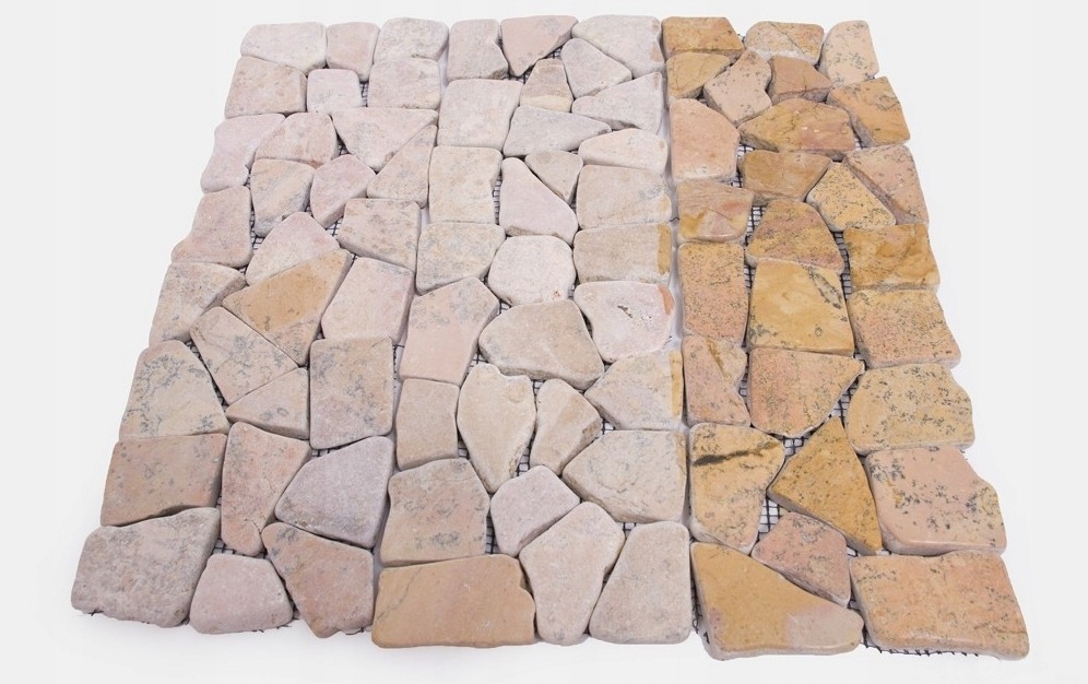 DEKOR RED Square mozaika kamienna na siatce IS Marka inna