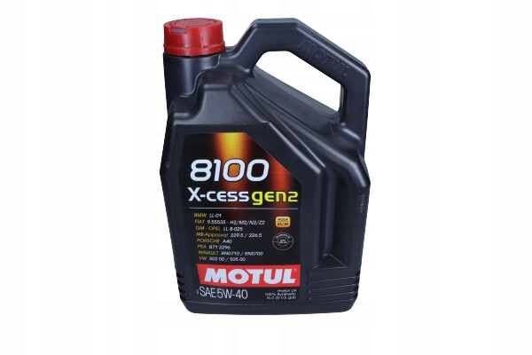 Olej silnikowy Motul 8100 X-cess Gen2 5W-40 5L