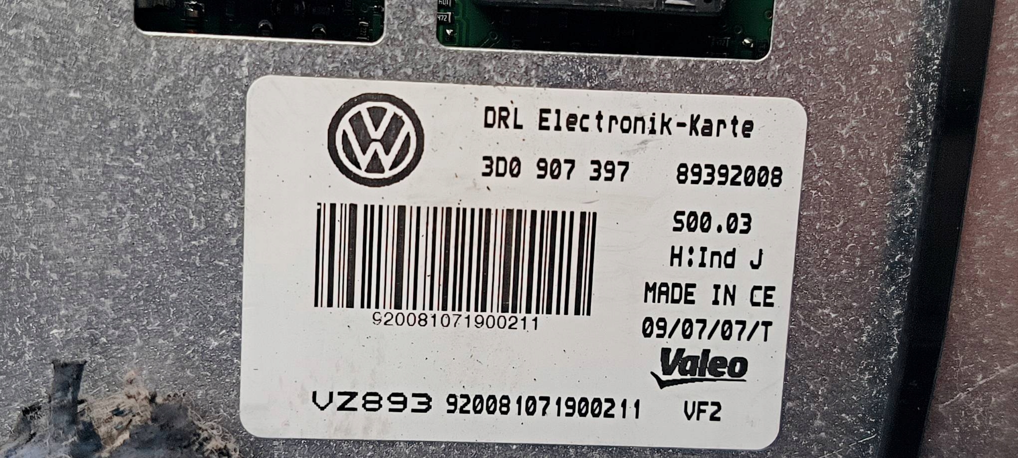 control unit 3D0907397 VOLKSWAGEN PHAETON LIFT