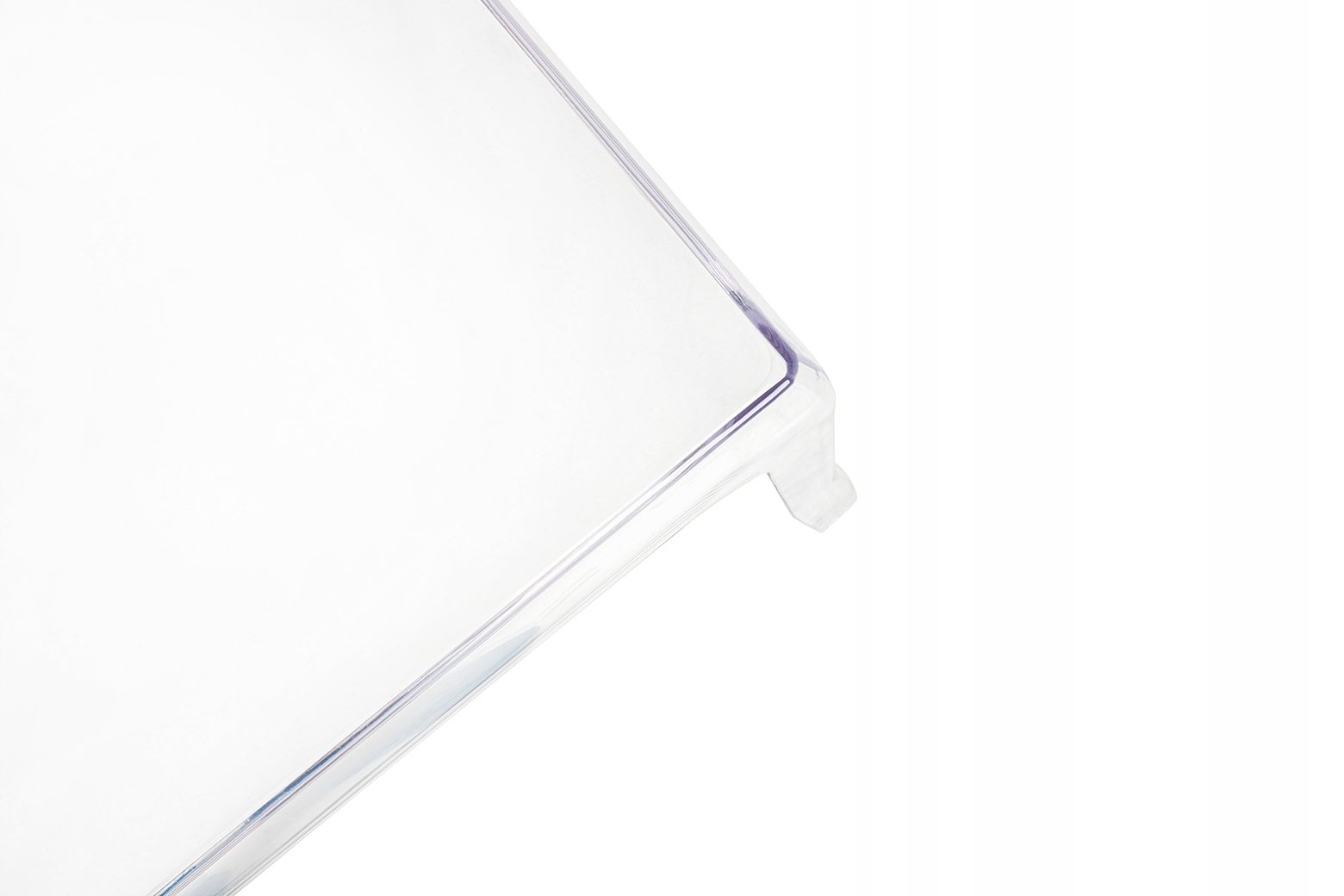 Stolik GHOST transparentny - poliwęglan Szerokość mebla 42 cm