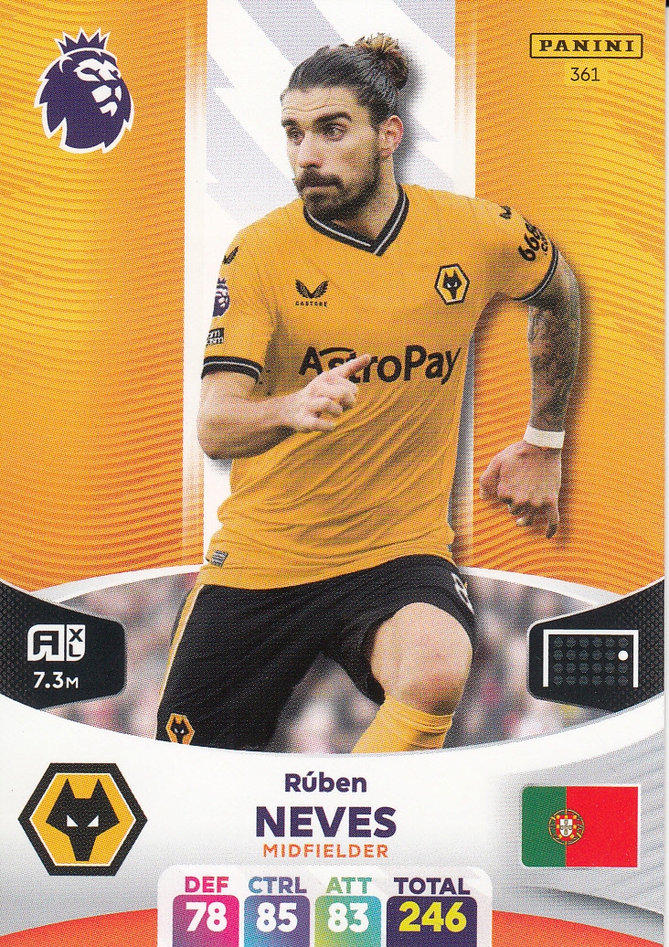 Panini Premier League 2024 Wolverhampton Neves 361