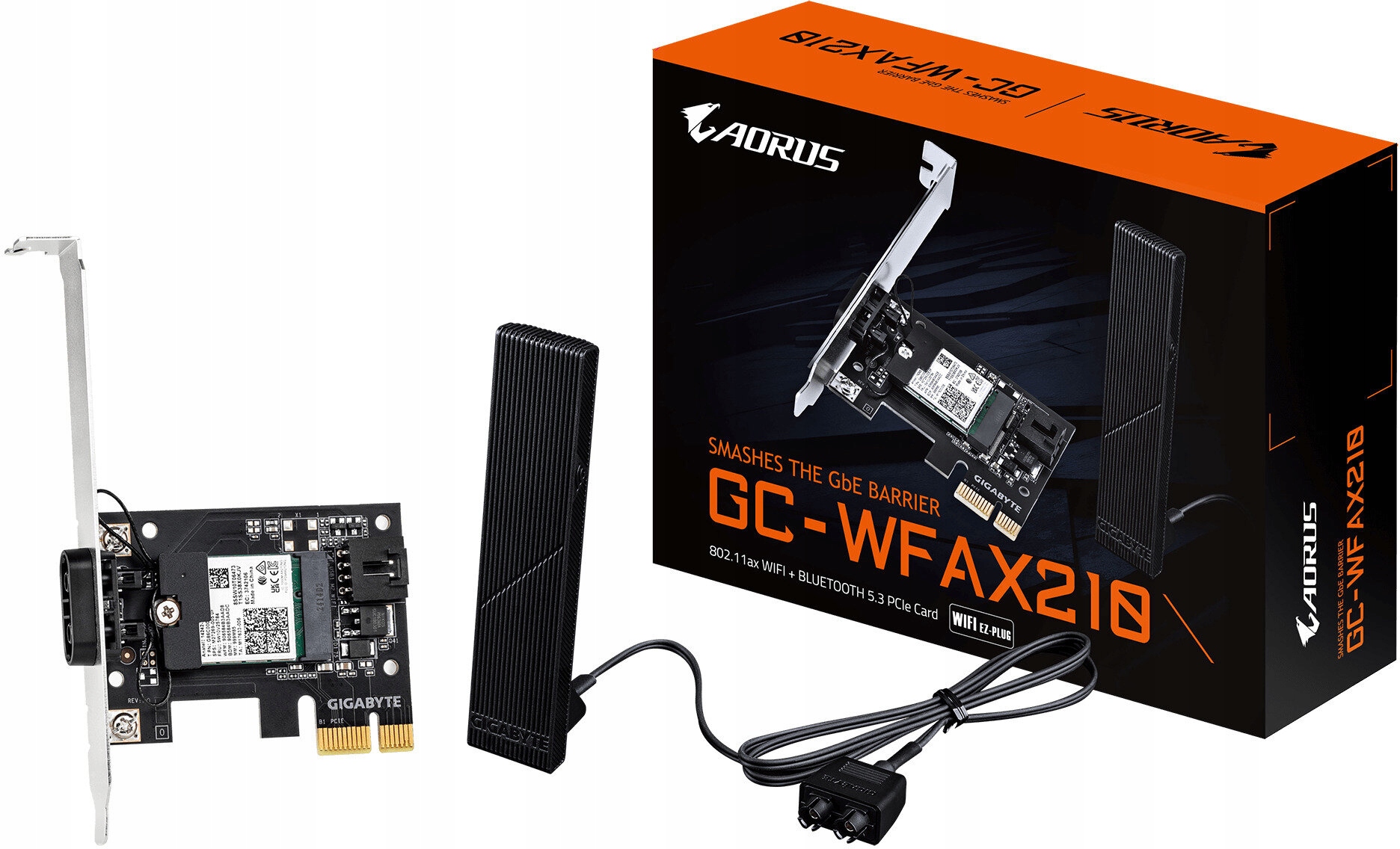 Gigabyte Pci-e Wifi+BT 2400MBps 6E AX210 EZ-Plug GC-WFAX210