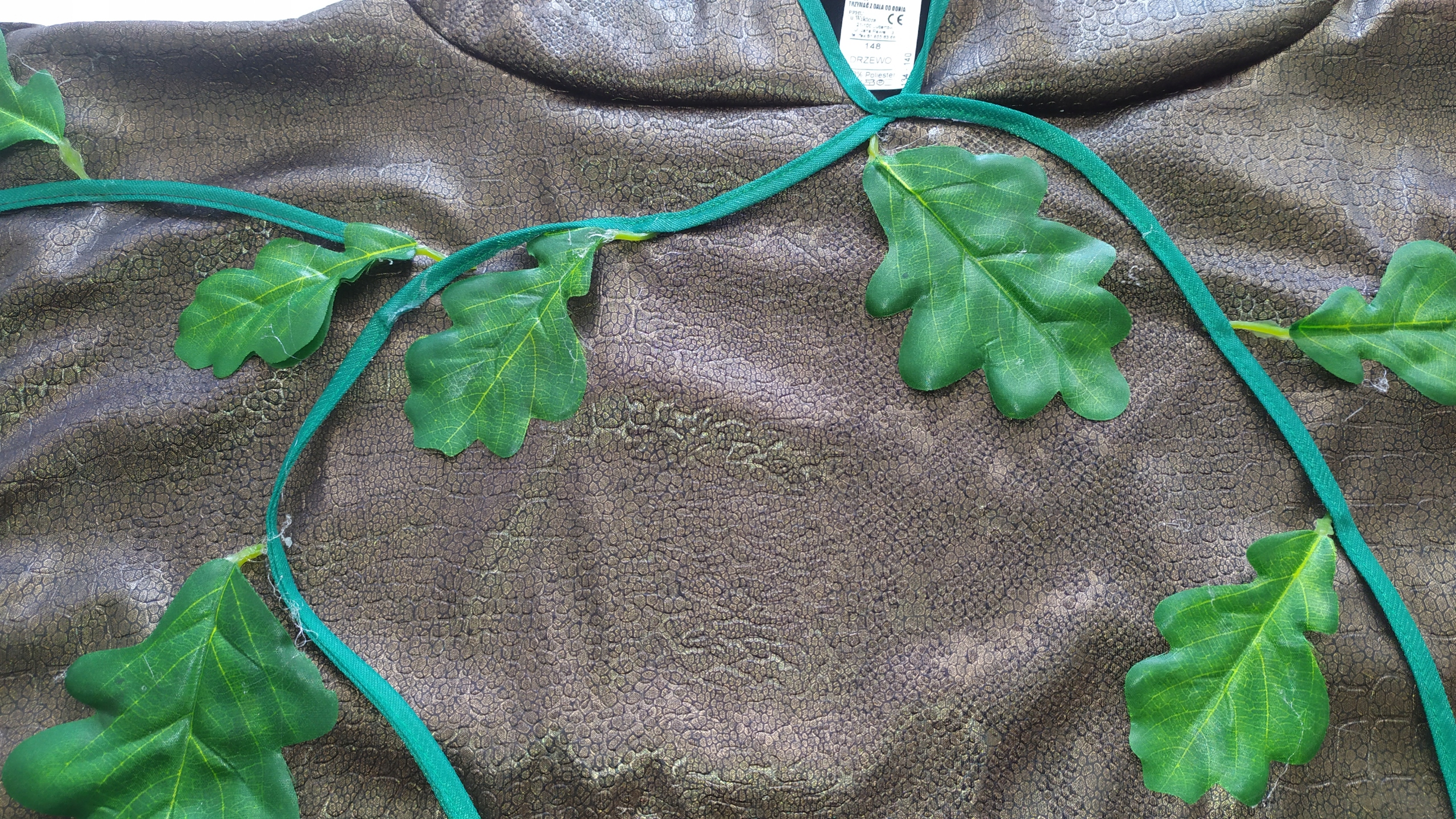 strój DRZEWO ziel. gałęzie pień przebranie 122-128 Rozmiar 122-128