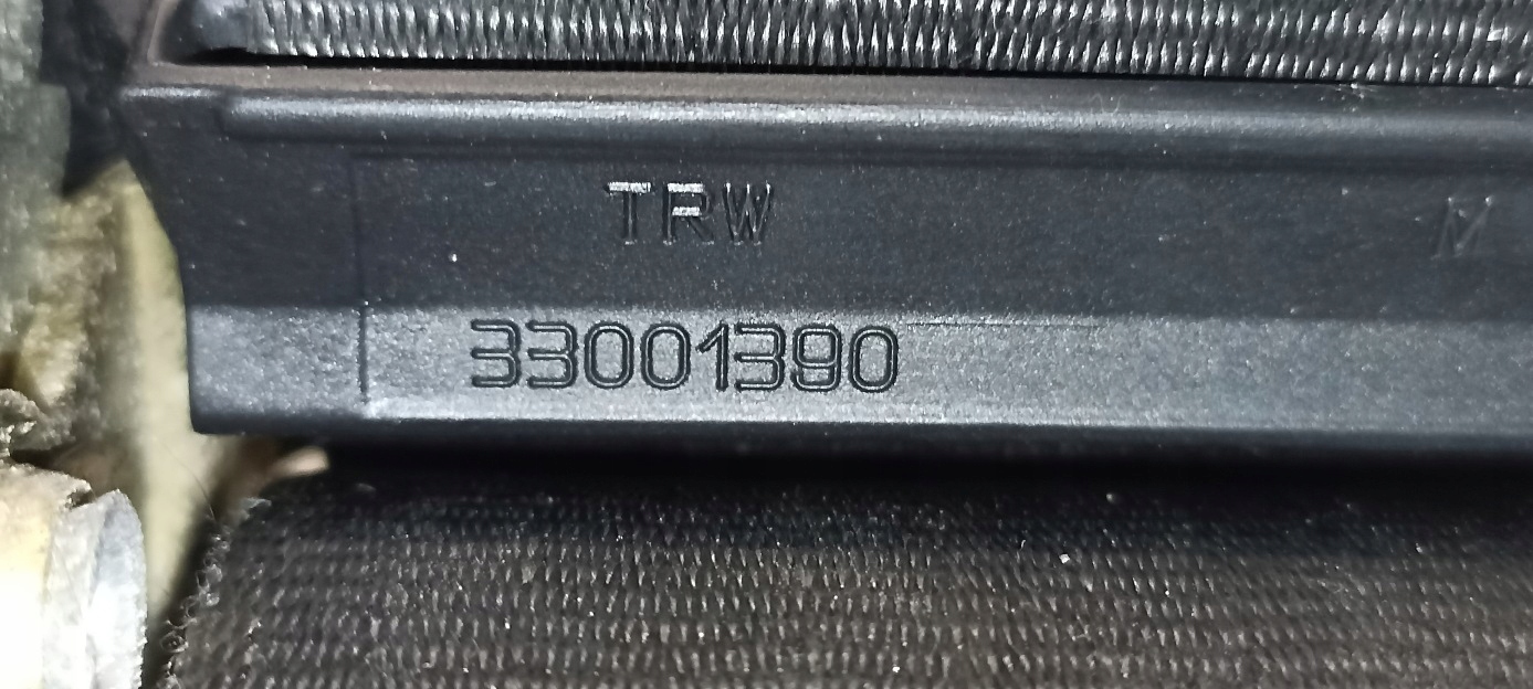 tension belt safety right front FIAT PANDA II