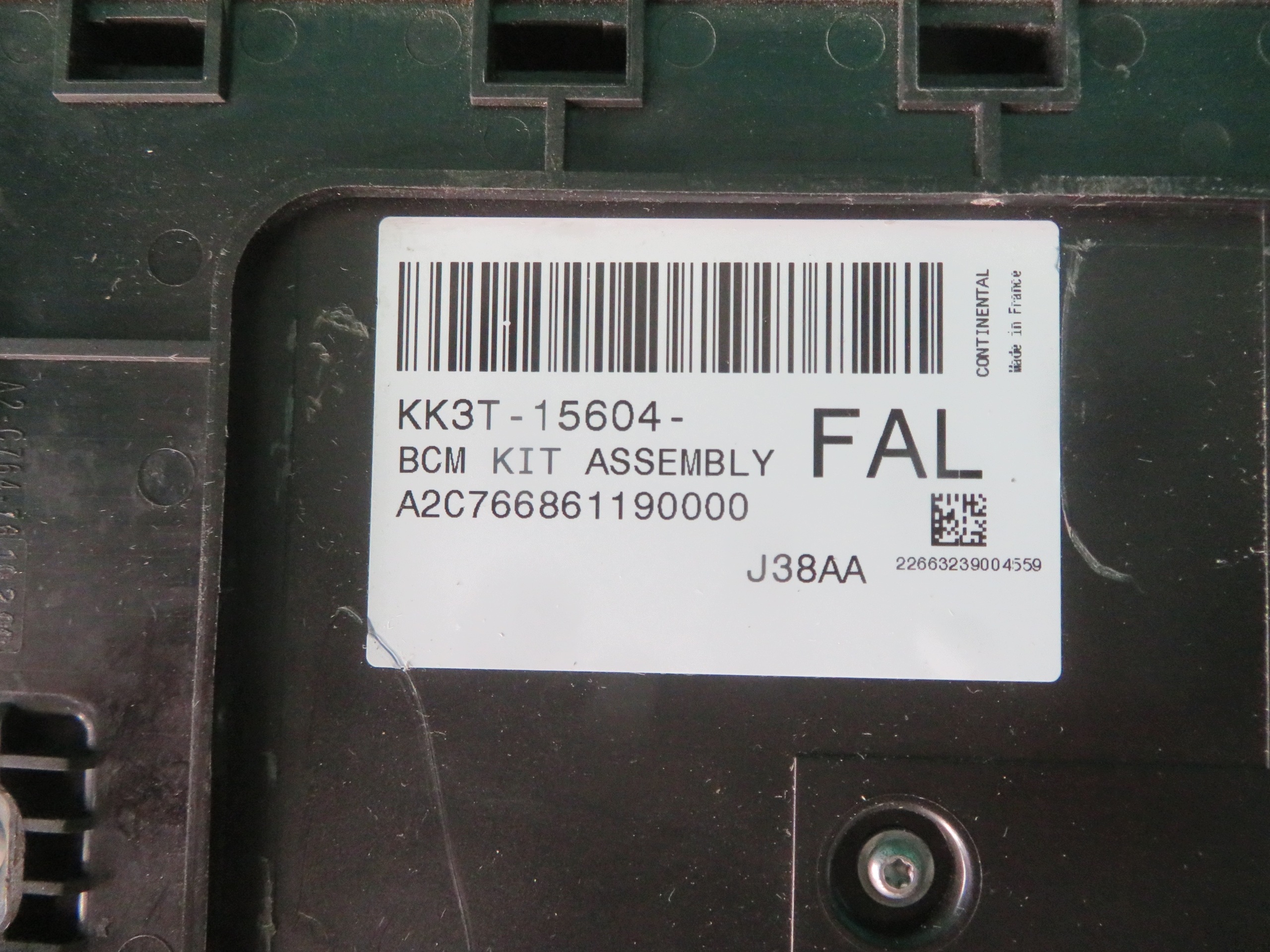 module control unit BCM FORD TRANSIT MK8 20R KK3T-15604-FAL