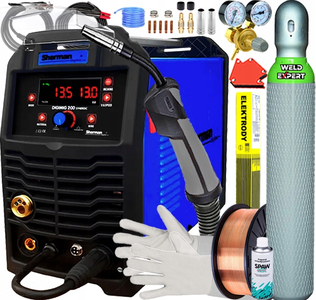 Poloautomatický Svařovací Stroj Sherman 200A Mma Vrd Flux