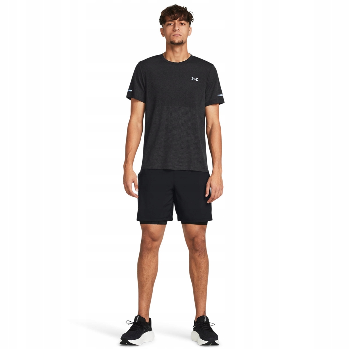 Męskie spodenki do biegania Under Armour Ua Launch 7'' 2-IN-1 Czarny 3XL