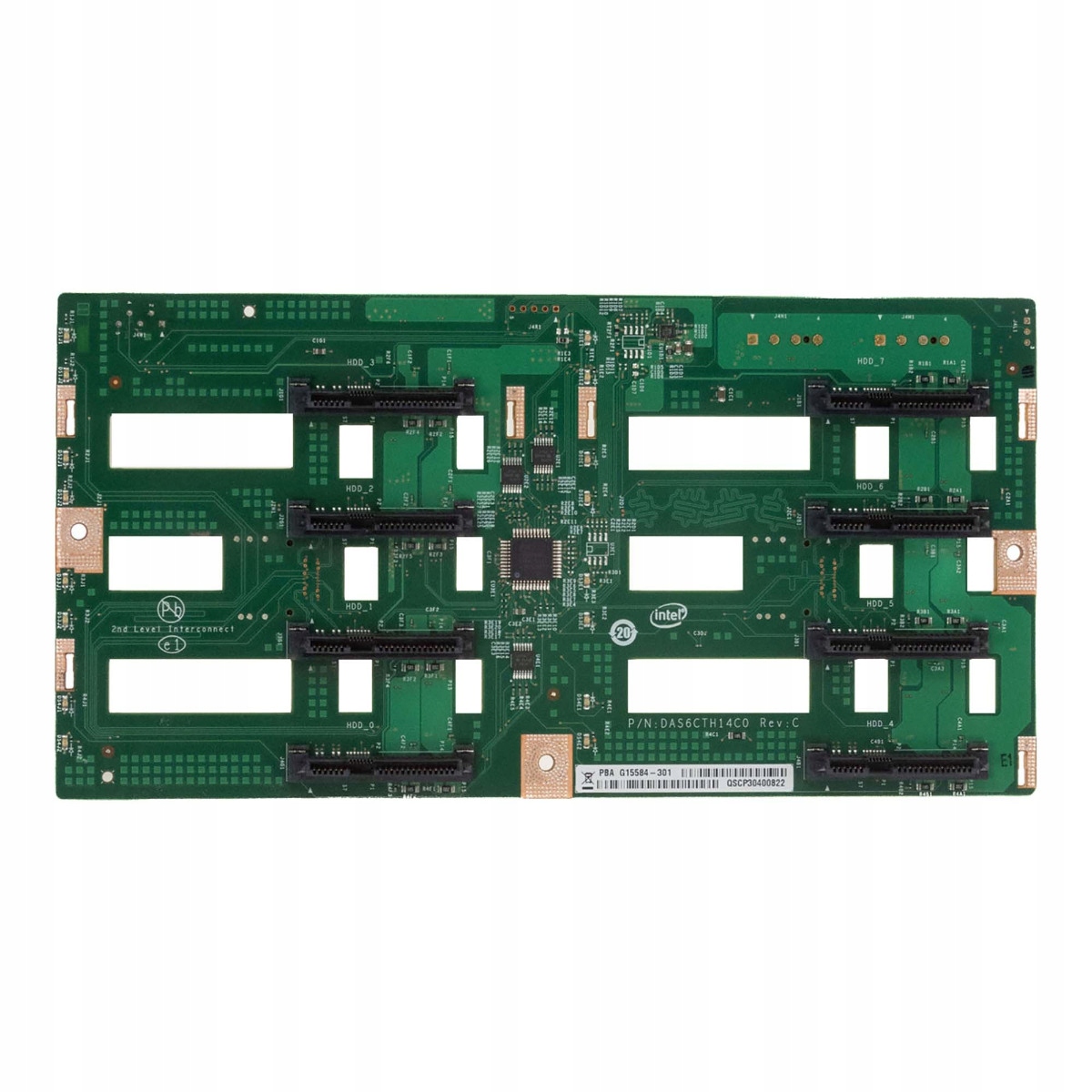 Intel G15584-301 DAS6CTH14C0 Rev:c 8x3.5'' Lff Hdd Sas Sata Backplane P4000