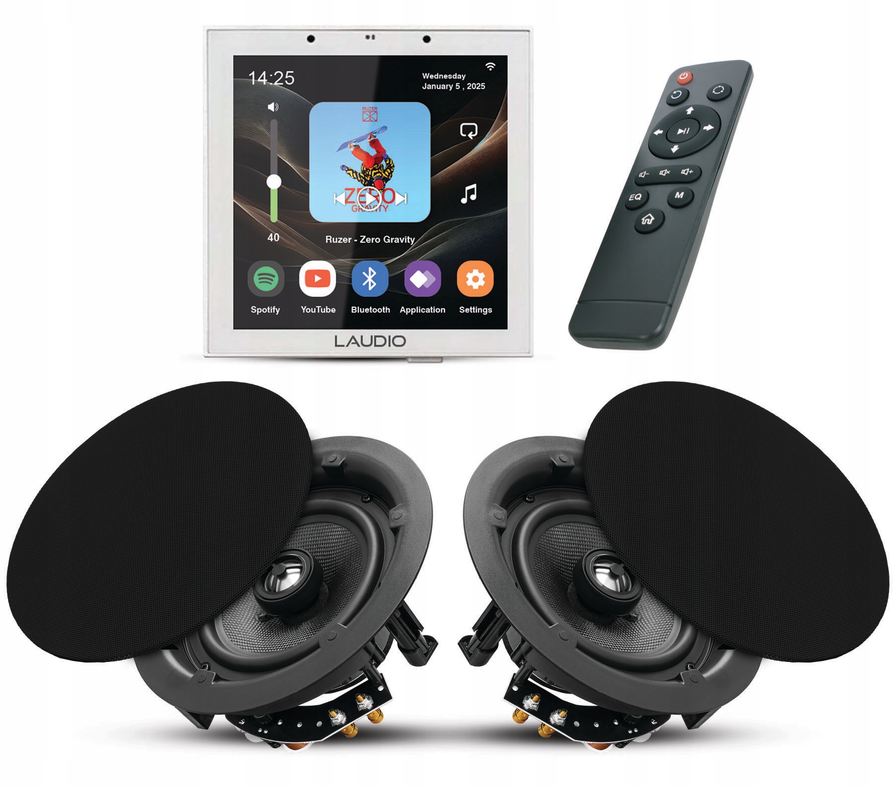 Laudio W40WIFI Internetové Podomietkové Rádio S Bt Usb Reproduktory 2X 80 W